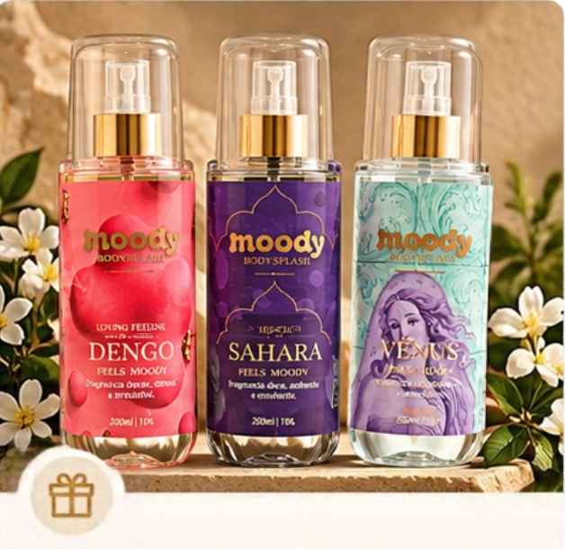 recomendação kit trio body splash moody
